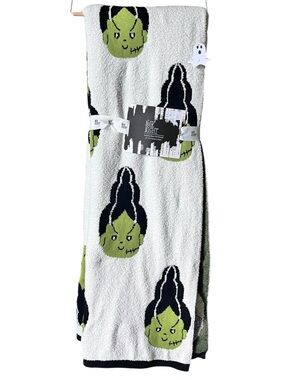 NEW Noir Night BRIDE of FRANKENSTEIN Halloween Decorative Throw Blanket 2025